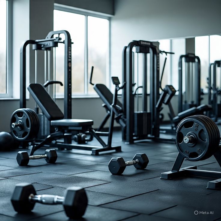 Estate gym for workouts before dinner